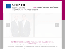 Tablet Screenshot of kanzlei-kerner.de